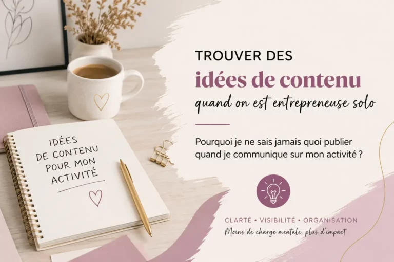 trouver des idées de contenu quand on est entrepreneuse solo
